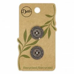 Dritz Recycled Coconut Round Button, Brown, 2 Pc