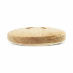 Dritz Sustainable Wood Round Button, 15mm, Beige, 4 Pc Buttons & Cover Buttons