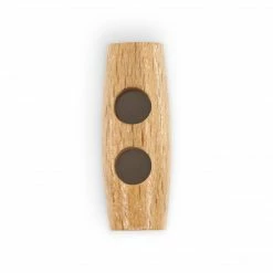 Dritz Sustainable Wood Toggle Button, 25mm, Natural, 2 Pc Buttons & Cover Buttons