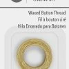 Dritz Tools & Accessories Waxed Button Thread, Natural, 20 Yd