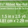 Dritz 1-1/2" Ribbed Non-Roll Elastic, White