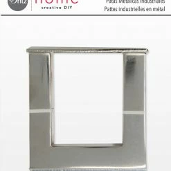 Dritz Industrial Metal Legs, Nickel, 2 Pc Furniture Legs & Feet