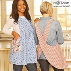 Indygo Junction Aprons Crossback Reversible Adult And Child Apron Pattern