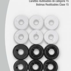 Dritz Class 15 Reusable Bobbins, 12 Pc Machine Accessories