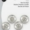 Dritz Sew-On Snaps, 4 Sets, Size 10