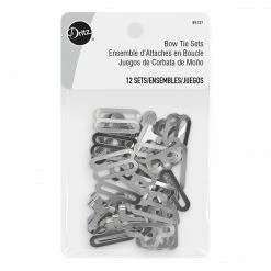 Dritz Bulk Notions Bow Tie Sets, 12 Sets, Nickel