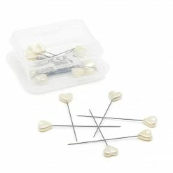 Dritz 2-1/8" Heart Pearlized Pins, White, 20 Pc 9 Dritz 2-1/8