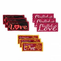 Dritz Sew-on Woven Quilt Labels, Assorted, 9 Pc Lettering & Embellishments 10 Dritz Sew-on Woven Quilt Labels, Assorted, 9 Pc Lettering & Embellishments