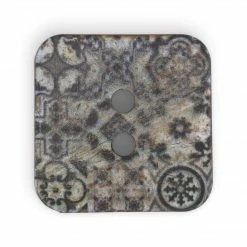 Dritz Sustainable Coconut Square Button, 35mm, Multicolor Print Buttons & Cover Buttons