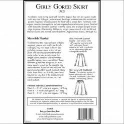 Indygo Junction Girly Gored Skirt Pattern