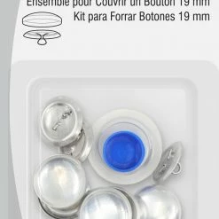 Dritz Cover Button Kit, Nickel 28 Dritz Cover Button Kit, Nickel