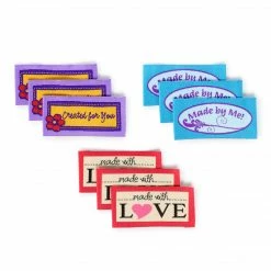 Dritz Lettering & Embellishments Sew-on Woven Quilt Labels, Assorted, 9 Pc 10 Dritz Lettering & Embellishments Sew-on Woven Quilt Labels, Assorted, 9 Pc