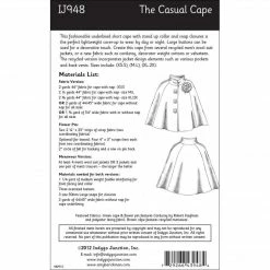Indygo Junction Apparel The Casual Cape Pattern