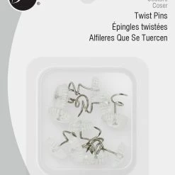 Dritz Pins & Accessories Twist Pins, Clear, 10 Pc