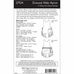 Indygo Junction Aprons Dressed Alike Mother, Daughter, Doll Apron Patterns