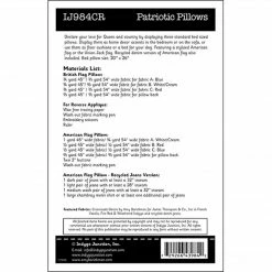 Indygo Junction Patriotic Pillows Pattern, PDF Download