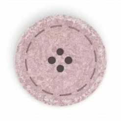 Dritz Recycled Cotton Round Stitch Button, 30mm Buttons & Cover Buttons
