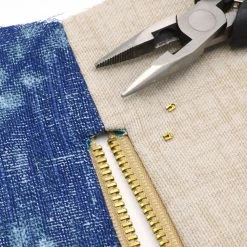 Dritz Zippers Brass Upholstery Zipper, Beige