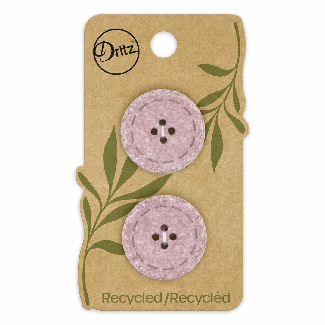 Dritz Recycled Cotton Round Stitch Button, 25mm, 2 Pc Buttons & Cover Buttons 3 Dritz Recycled Cotton Round Stitch Button, 25mm, 2 Pc Buttons & Cover Buttons
