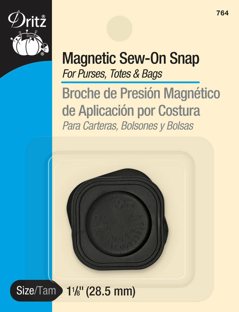 Dritz Magnetic Square Sew-On Snap, 1 Set, Black Snaps 3 Dritz Magnetic Square Sew-On Snap, 1 Set, Black Snaps