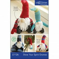 Indygo Junction Show Your Spirit Gnomes Pattern Crafts & Toys