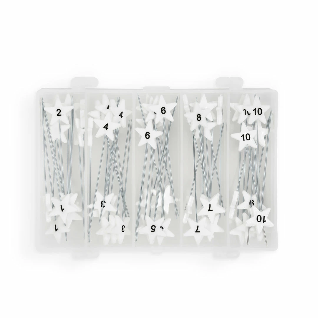 Dritz Flat Star Head Pins, White, 115 Pc Pins, Needles & Tacks 6 Dritz Flat Star Head Pins, White, 115 Pc Pins, Needles & Tacks