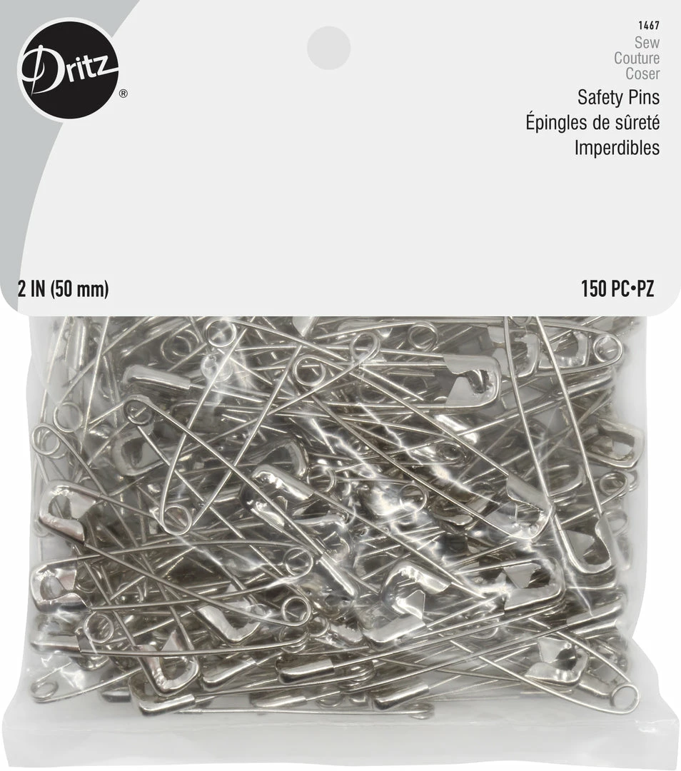 Dritz Pins & Accessories 2" Safety Pins, Nickel 6 Dritz Pins & Accessories 2" Safety Pins, Nickel