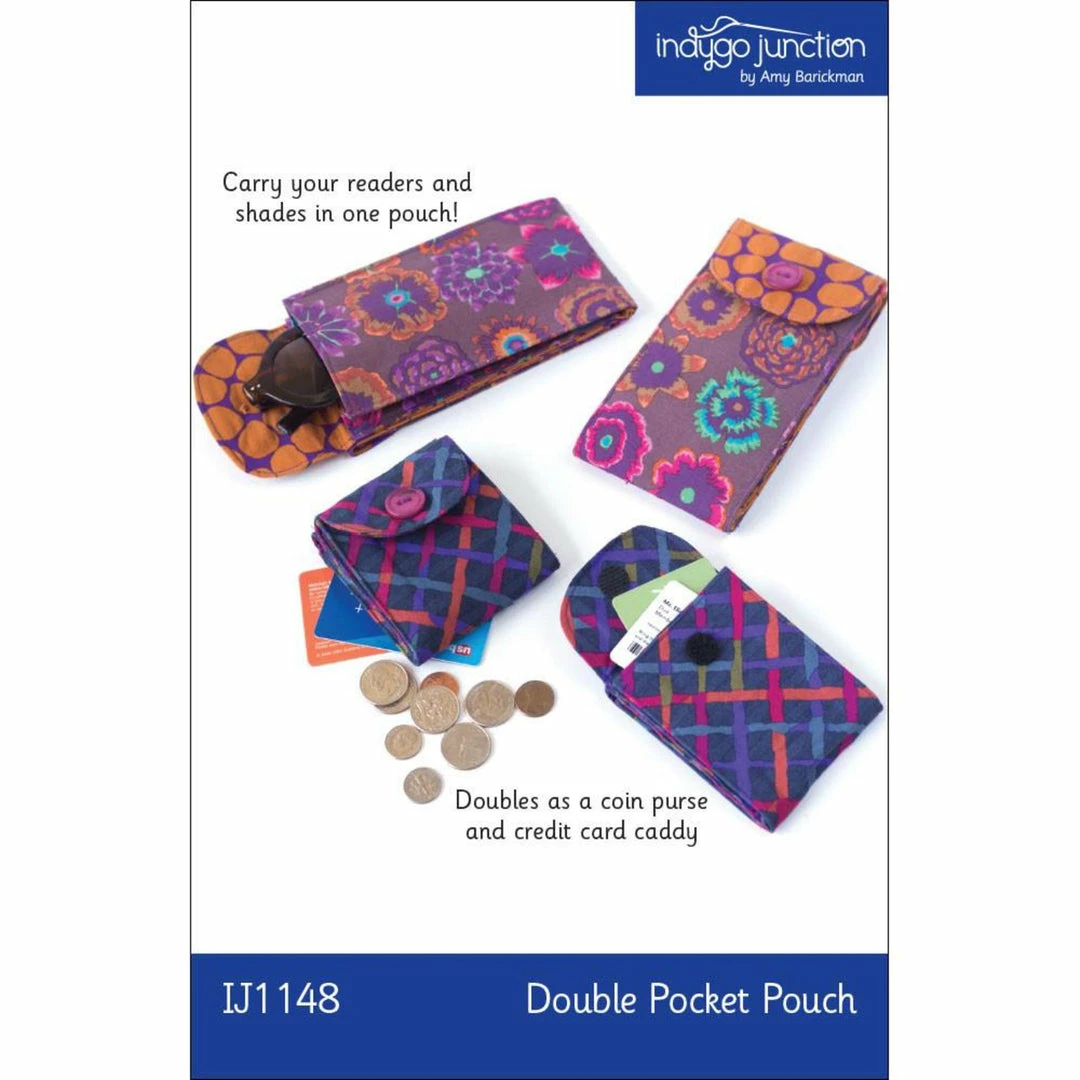 Indygo Junction Double Pocket Pouch Pattern Purses & Accessories 3 Indygo Junction Double Pocket Pouch Pattern Purses & Accessories