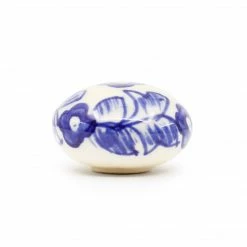 Dritz Hooks & Knobs Ceramic Small Delft Ball Knob, Blue & White