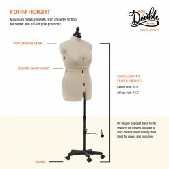 Dritz Dress Forms My Double Designer Adjustable Dress Form