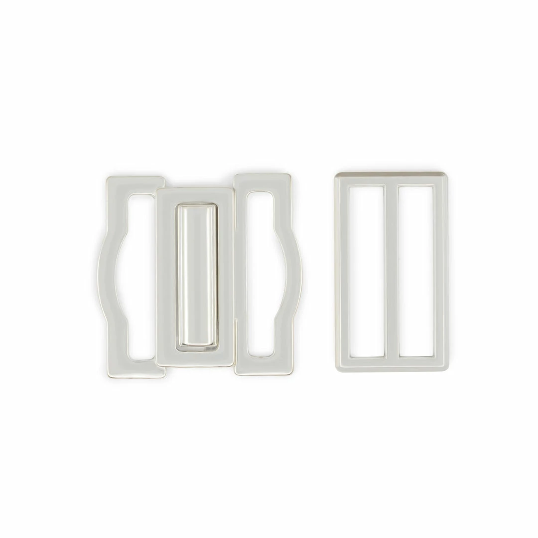 Dritz Cummerbund Buckle Set, Nickel Buckles 4 Dritz Cummerbund Buckle Set, Nickel Buckles