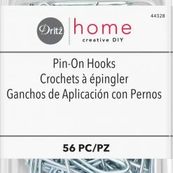 Dritz Drapery Tape, Hooks & Weights Pin-On Hooks, Silver