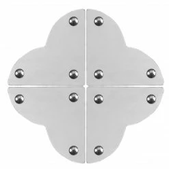 Dritz Smooth Quatrefoil Corners, Small, 4 Pc