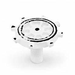 Dritz Cast Iron Ship Helm Knob, White Outlet 8 Dritz Cast Iron Ship Helm Knob, White Outlet
