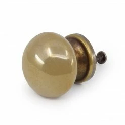 Dritz Ceramic Fancy Glaze Knob, Brown