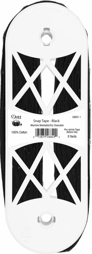 Dritz Snap Tape With Metal Snaps, 8 Yd 9 Dritz Snap Tape With Metal Snaps, 8 Yd