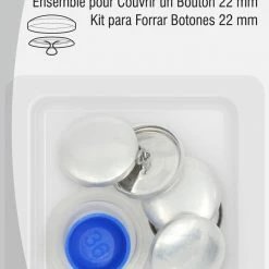 Dritz Cover Button Kit, Nickel 25 Dritz Cover Button Kit, Nickel