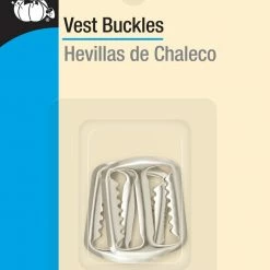 Dritz 3/4" Vest Buckles, Nickel, 2 Pc