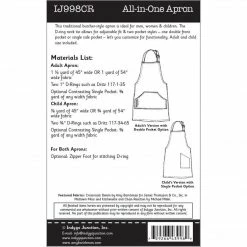 Indygo Junction All-in-One Child And Adult Apron Pattern Aprons