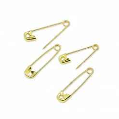 Dritz Safety Pins, Assorted Sizes, Gilt, 50 Pc Pins & Accessories