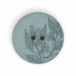 Dritz Recycled Hemp Round Floral Button, 28mm