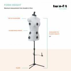 Dritz Twin-Fit Adjustable Dress Form Dress Forms