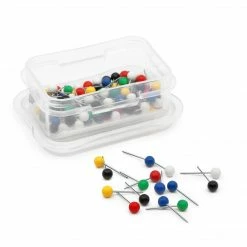 Dritz 15mm Map Pins, Assorted, 100 Pc Pins & Accessories