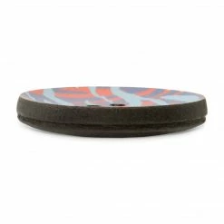 Dritz Buttons & Cover Buttons Recycled Leather Round Button, 30mm, Multicolor Print