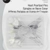 Dritz 2-1/8" Heart Pearlized Pins, White, 20 Pc