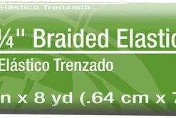 Dritz 1/4" Braided Elastic, White