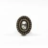 Dritz Cast Iron Rhinestone Oval Knob, Bronze