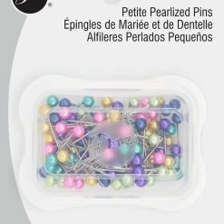 Dritz 3/4" Petite Pearlized Pins, Assorted, 100 Pc