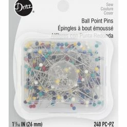 Dritz Pins & Accessories 1-1/16" Ball Point Pins, Assorted