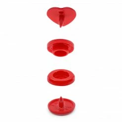 Dritz Plastic Color Heart Snaps, 12 Sets 25 Dritz Plastic Color Heart Snaps, 12 Sets